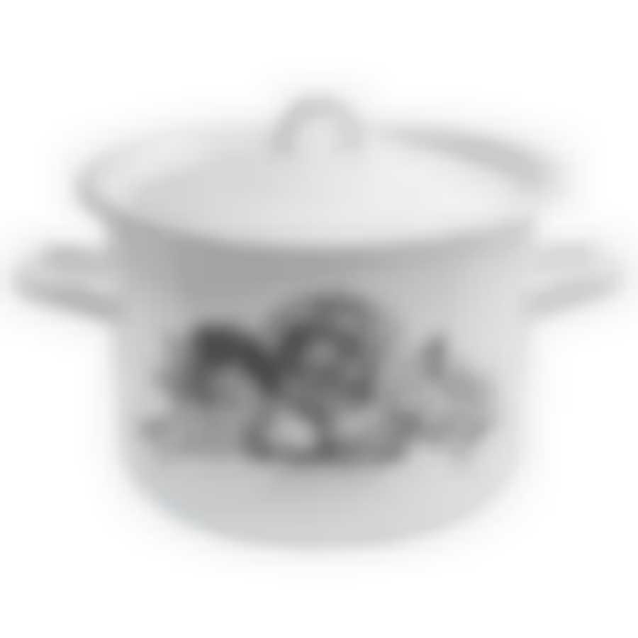 Кастрюля эмал 4,5л Harvest, С-16154Бч/4Бл