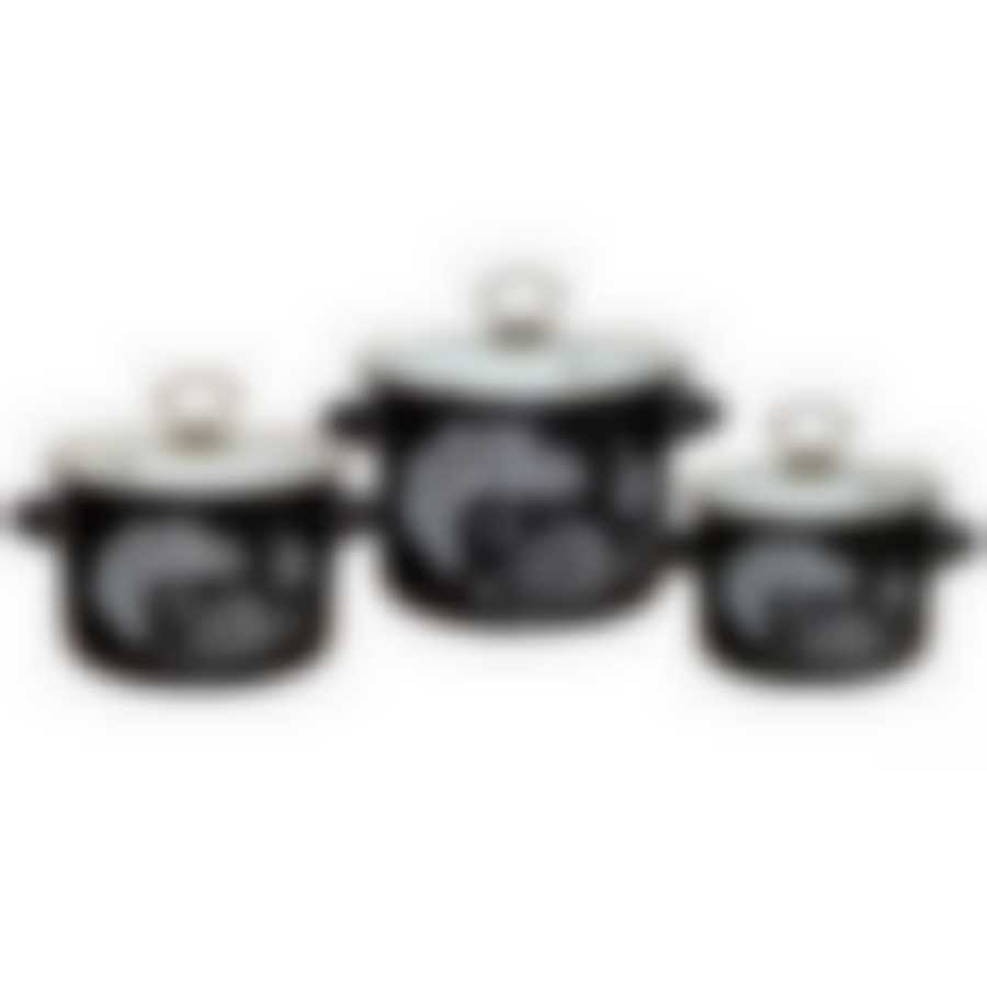 Набор 3 предмета Ажур-5-1-Люкс стиль, черный