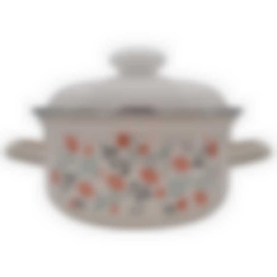 Кастрюля эмал 1,5л Blossom, 1508АП2/4