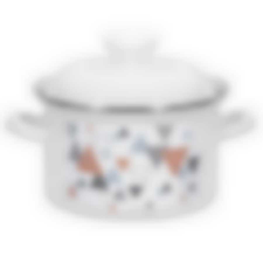 Кастрюля эмал 2,0л Треугольники, 1610АП2/4