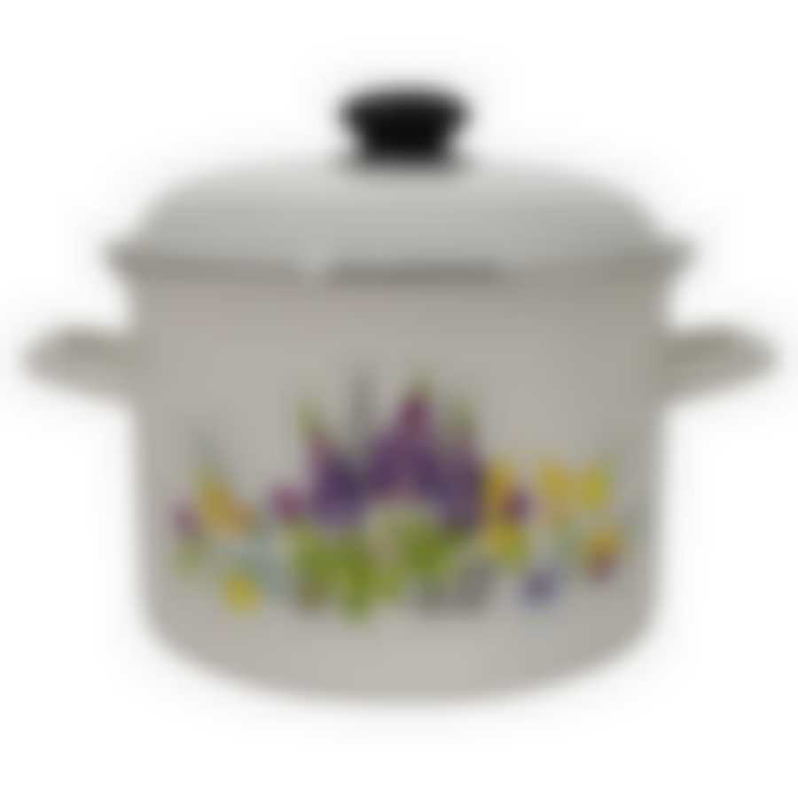 Кастрюля эмал 3,0л Люпины, 1612АП2/4