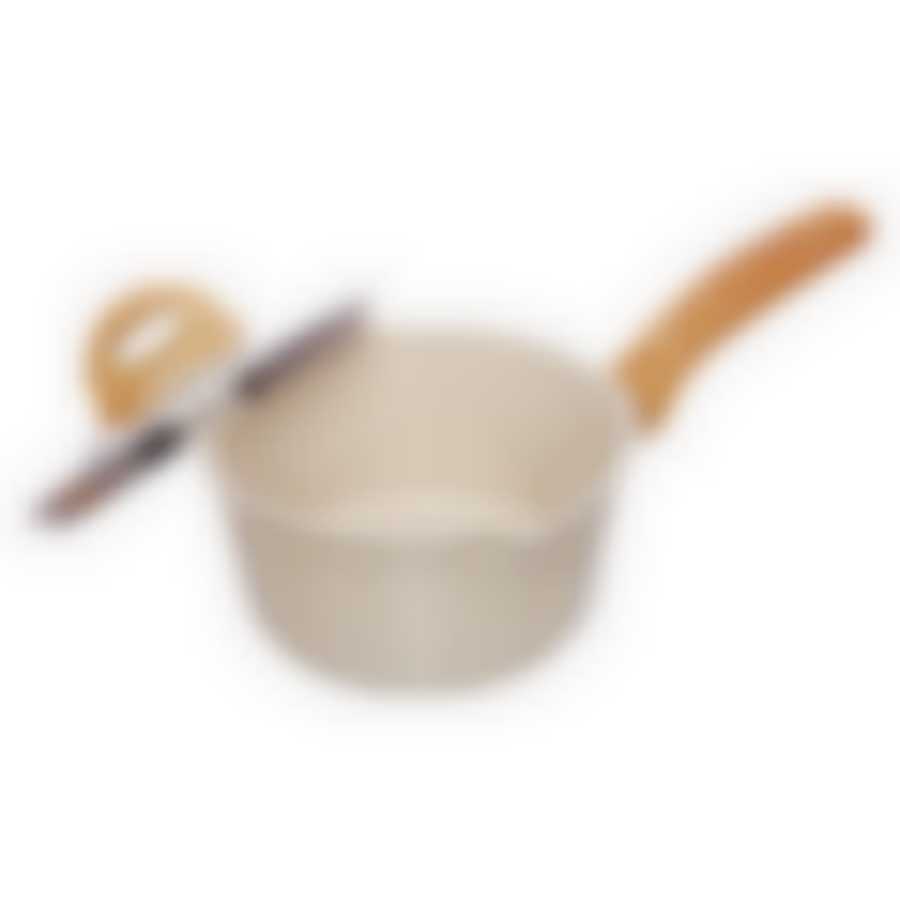 Ковш литой 1,3л стеклянная крышка Ваниль ТМ Традиция, ТВ1163