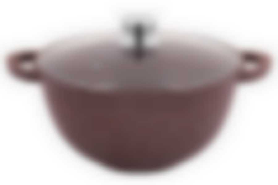 Казан литой 28см 6,0л стеклянная крышка Доломит ТМ Традиция, ТД0303