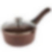 Ковш литой 1,5л съемная ручка стеклянная крышка Доломит ТМ Традиция, ТД1183