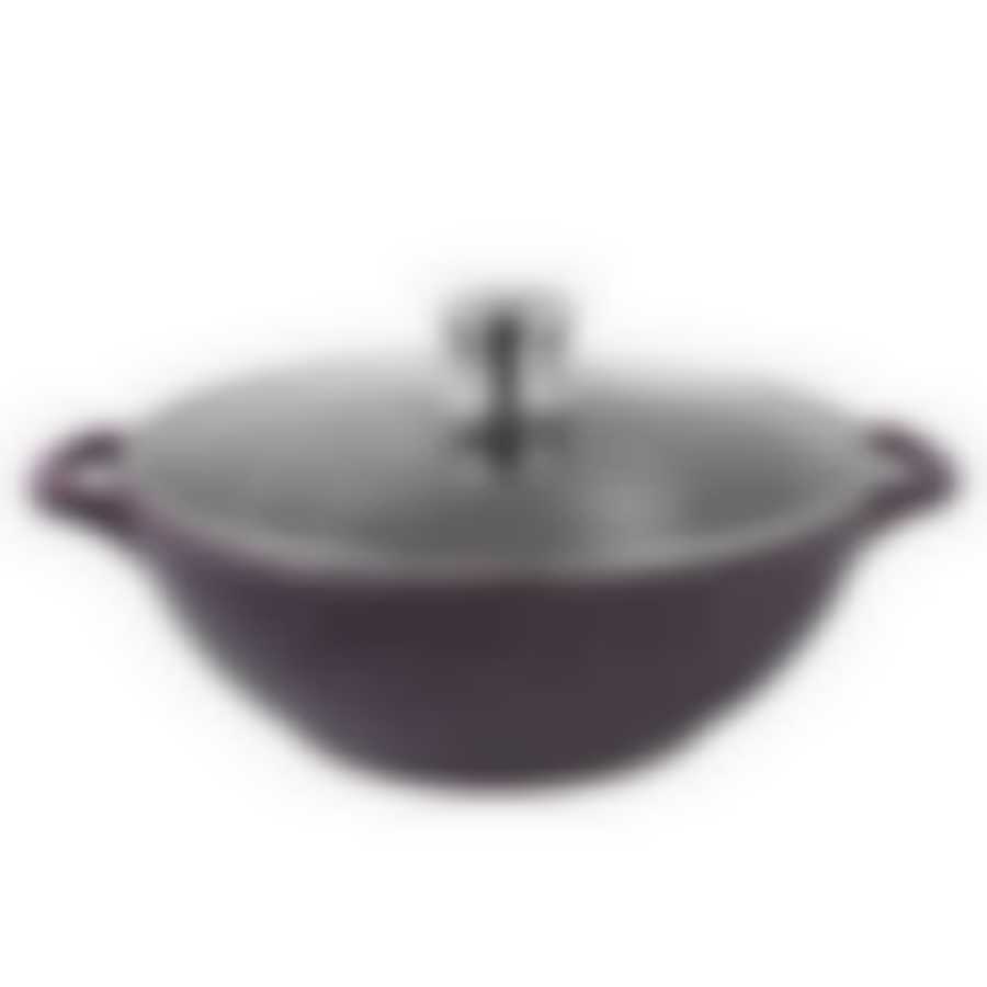 Казан литой 28см 4,0л стеклянная крышка Доломит ТМ Традиция, ТД0283