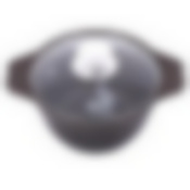 Кастрюля литая 1,0л стеклянная крышка Кофейный мрамор ТМ KUKMARA, кмк12а