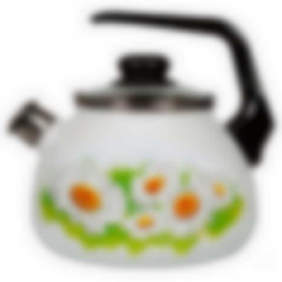 Чайник 3л со свистком Ромашки лето, 4с209я