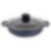 Жаровня литая 24см стеклянная крышка Сапфир ТМ Традиция, ТС9243