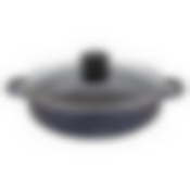 Жаровня литая 26см стеклянная крышка Сапфир ТМ Традиция, ТС9263