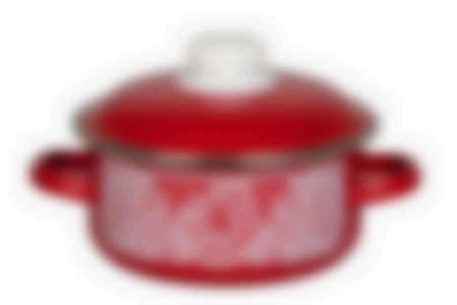 Кастрюля 5,0л цилиндрическая Вологодское кружево