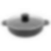 Жаровня литая 26см стеклянная крышка Антрацит ТМ Традиция, ТА9263