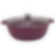 Кастрюля-жаровня литая 3,0л стеклянная крышка Trendy style mystery ТМ KUKMARA, ж31tsm