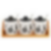 Набор банок 3 предмета на подставке Je t’aime ТМ Appetite, ZFC048-4