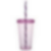 Стакан 660мл с трубочкой (цвет в ассортименте)