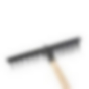 Грабли прямые, витой зубец, 14 зубцов, сталь, деревянный черенок, 1 сорт	