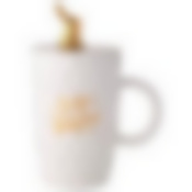 Кружка lefard с крышкой и ложкой bunny 390мл, белая