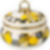 Сахарница agness эмалированная, серия лимон 850mл