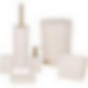 Набор для ванной комнаты 6 пр., 4.5л, бежевый с золотом