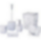 Набор для ванной комнаты 6 пр., 4.5л, белый с серебром