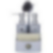 Дозатор для мыла двойной с губкой и щеткой, серый с серебром 300 мл