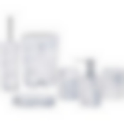 Набор для ванной комнаты мраморный 6 пр., 4.5л, белый