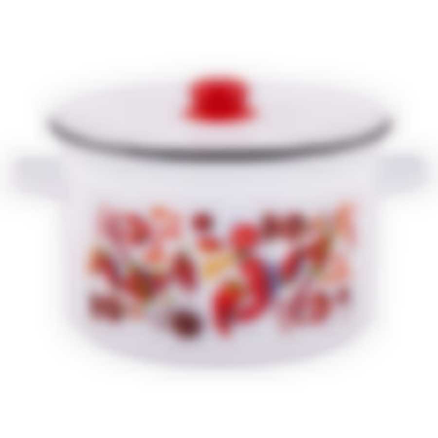 Кастрюля 7,0л цилиндрическая Паприка ТМ Appetite, 1с18с