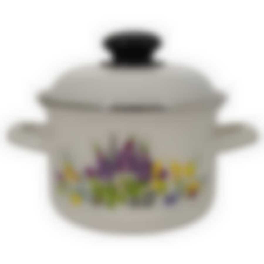 Кастрюля эмал 1,5л  16084АП2 Люпины