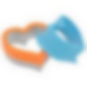 Набор кулинарных форм "Сердечный дуэт". 2 предмета. Размеры 10х10 см, 9х9 см, высота 4 см NEW