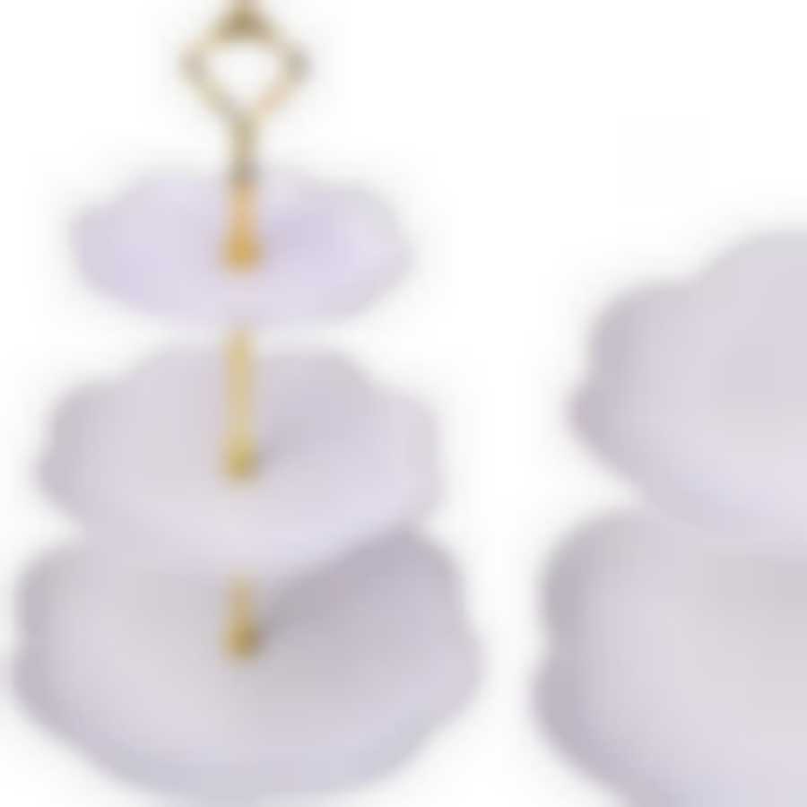 Конфетница 3ярус 15-19,5-25см фарфор LR