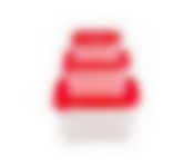 Набор контейнеров для продуктов "Каскад квадро" 3шт. (0,2л+0,46л+1л)