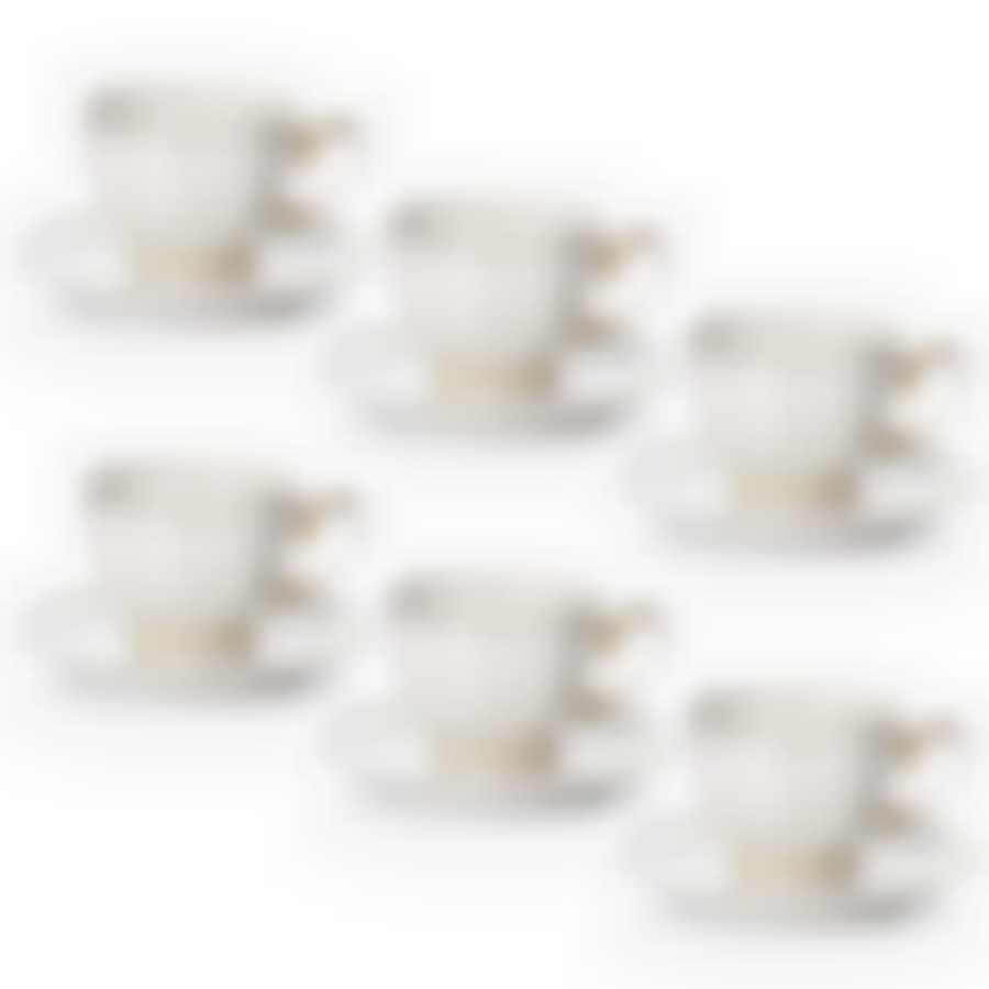 Кофейный набор на 6 персон Lefard Gold Line, 120 мл