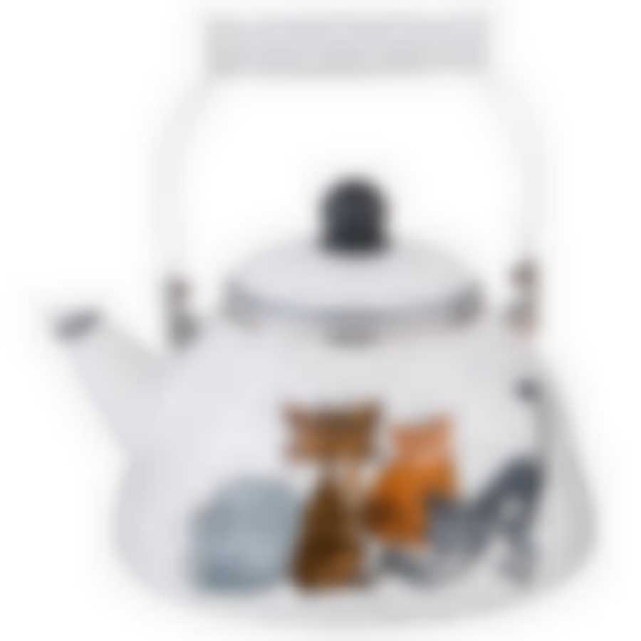 Чайник эмалированный Agness Котики, 3 л