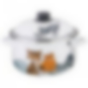 Кастрюля эмалированная с крышкой Agness Котики, 4,5 л