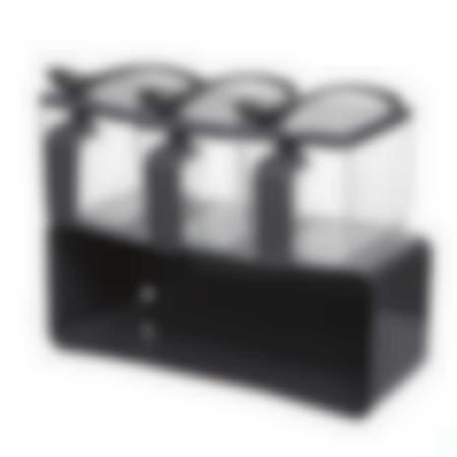 Контейнер д/сыпучих 3 шт. серый 