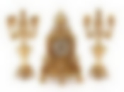 Комплект:каминные часы+2 подсвечника.высота=41 см.