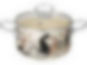 КАСТРЮЛЯ ЭМАЛИРОВАННАЯ AGNESS СО СТЕКЛЯННОЙ КРЫШКОЙ, 2.0 Л, 18*11 СМ