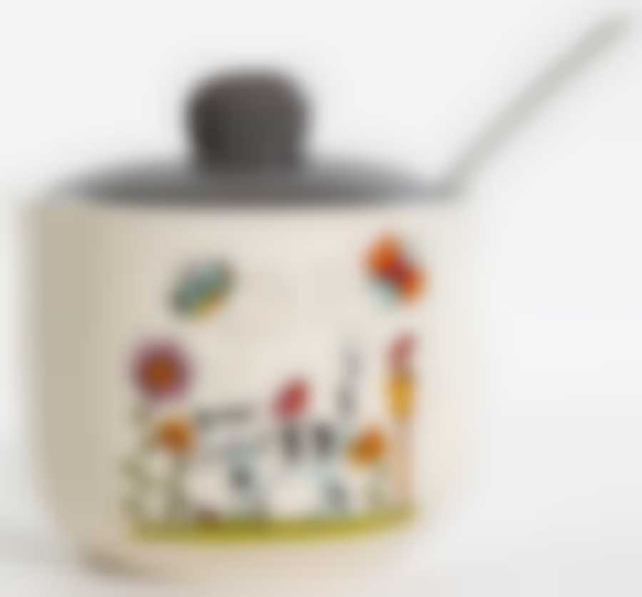 Сахарница с ложкой 320мл,(ПОЛОСАТЫЙ КОТ) цветная упаковка