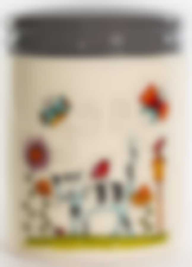 Банка д/сыпучих 730мл с крышкой,(ПОЛОСАТЫЙ КОТ) цветная упаковка