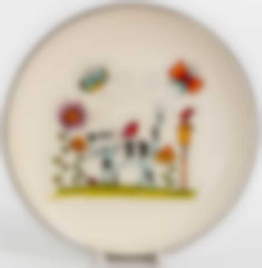 Блюдо круглое 240мм,(ПОЛОСАТЫЙ КОТ) цветная упаковка