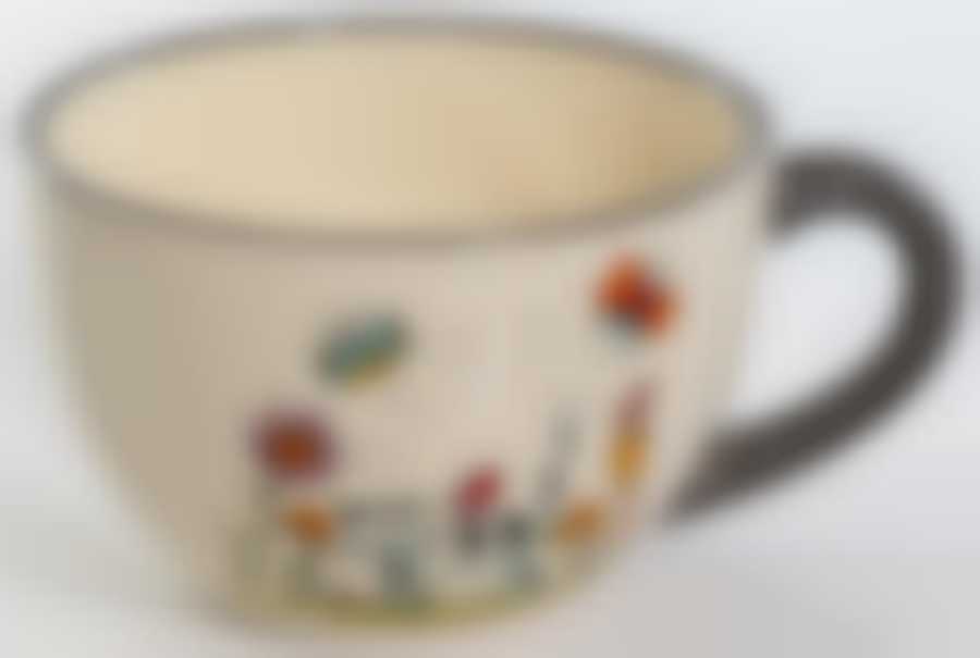 Бульонница с ручкой 580мл,(ПОЛОСАТЫЙ КОТ) цветная упаковка