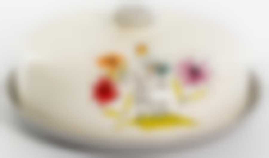 Блинница 230мм с крышкой,(СЕРЫЙ КОТ) цветная упаковка