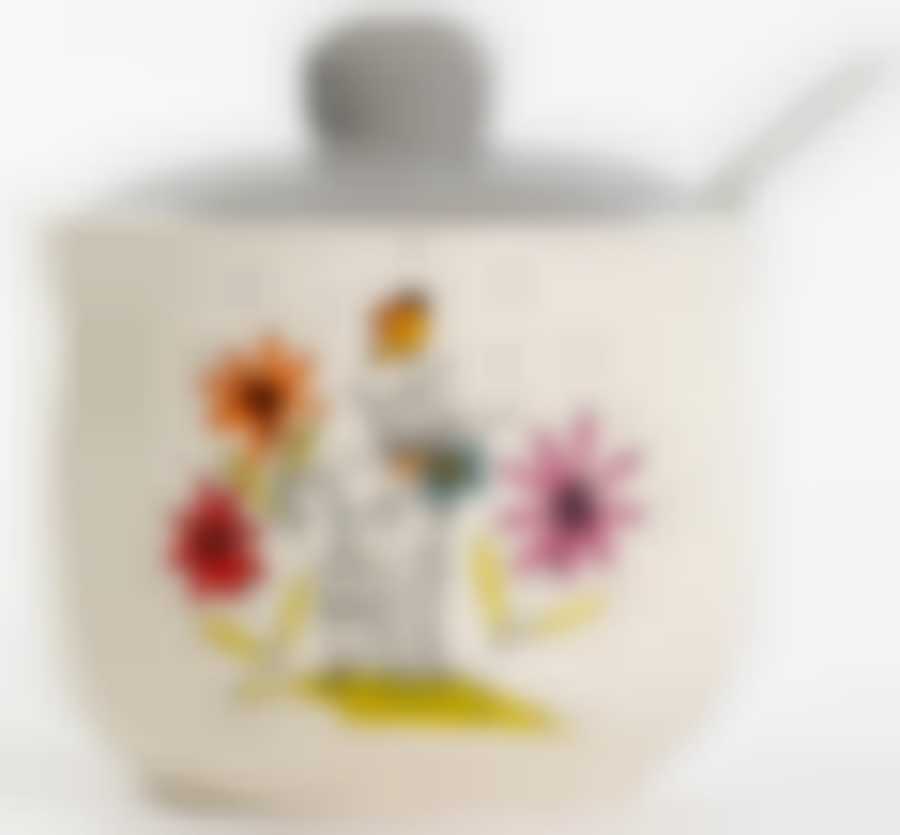 Сахарница с ложкой 320мл,(СЕРЫЙ КОТ) цветная упаковка