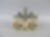 Набор д/специй 2-х секционный 250мл с ложками и крышками,(СЕРЫЙ КОТ) цветная упаковка