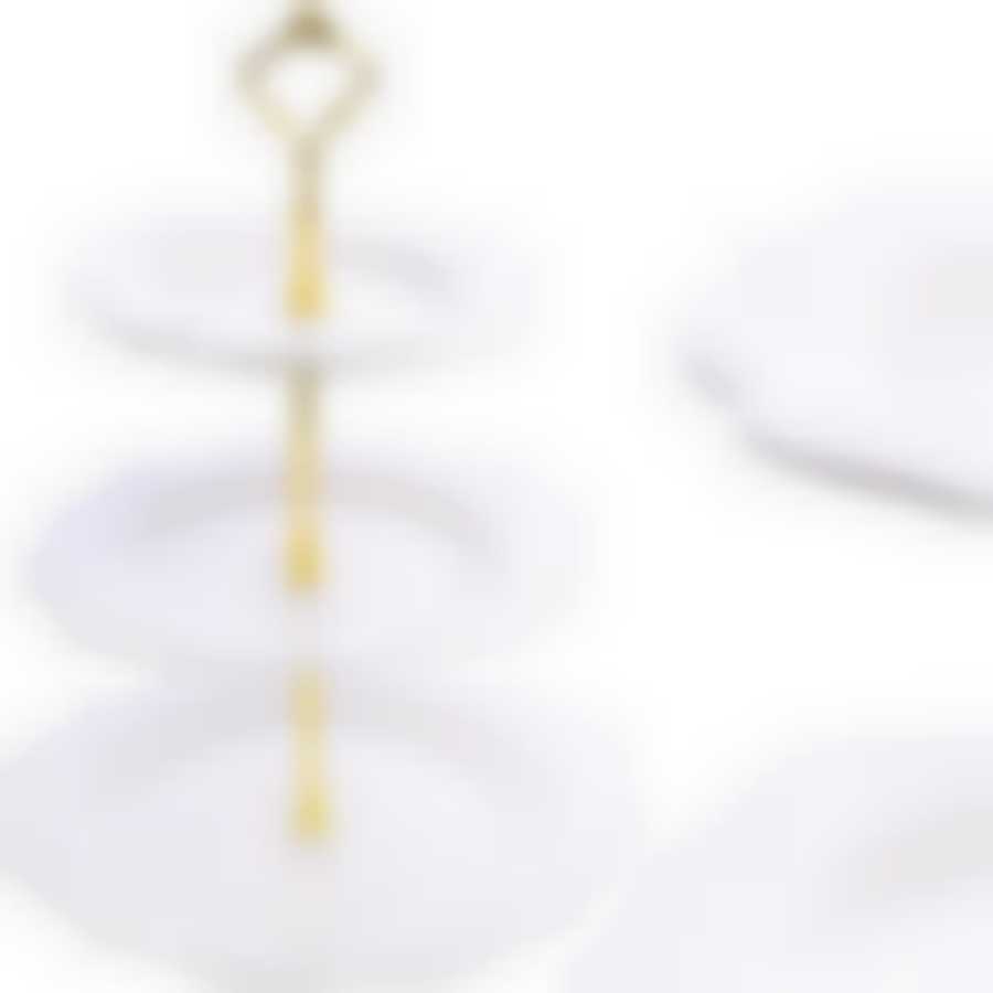 Конфетница 3ярус 18-23-26,5см фарфор LR