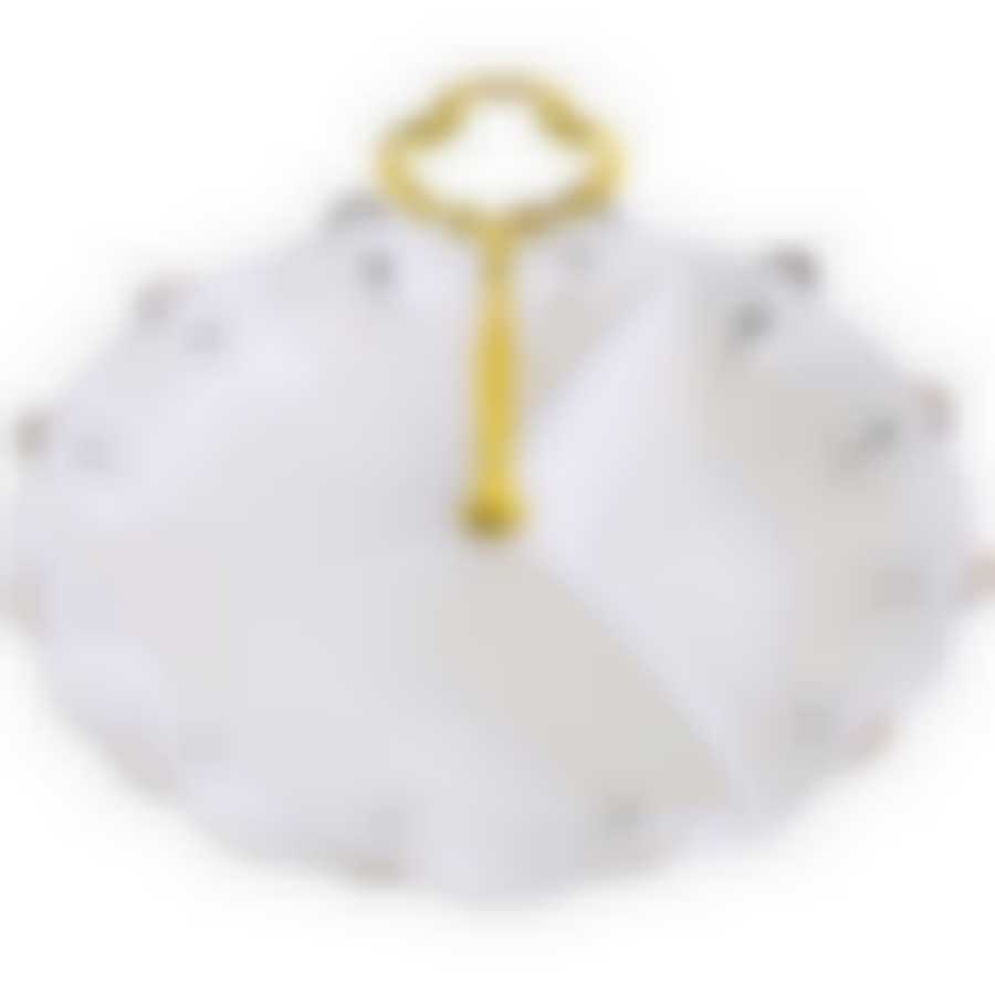 Менажница 3 отдел., 22 см, фарфор LR