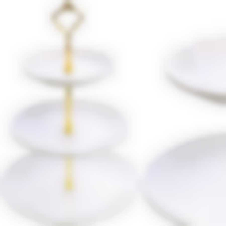 Конфетница 3ярус 15-20-25см фарфор LR