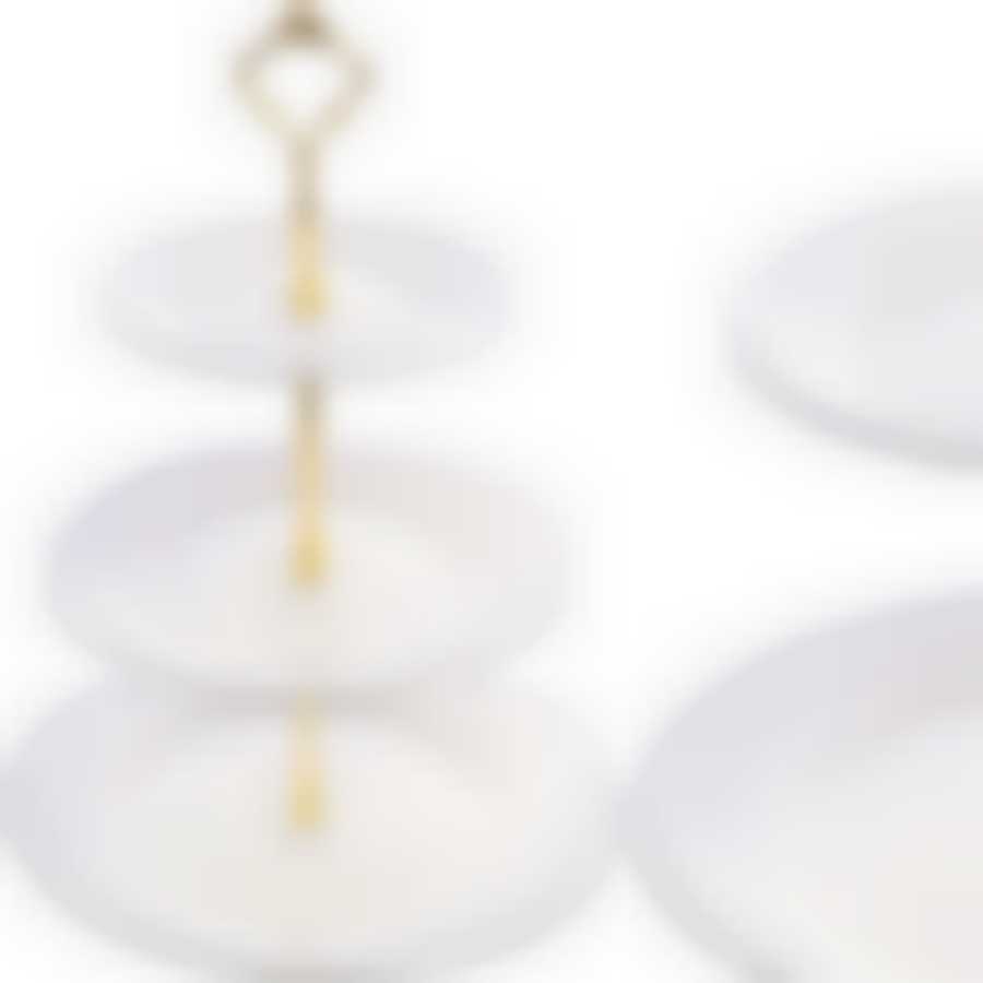 Конфетница 3ярус 15-20-25см фарфор LR