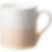 Кружка бело-бежевая 530 мл 