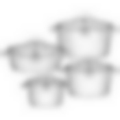 Набор кастрюль korkmaz со стекл.крыш.серия stara 8 пр. 2/3,5/5,5/3,4л разм.16х10/20х12/24х13/24х8см