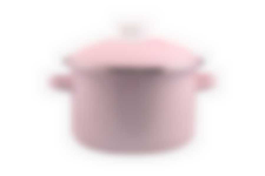 Кастрюля 4,0л розовая Горох мелкий-К